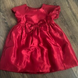 Gymboree Red Satin Holiday Dress Toddler Girls Size 2T Christmas holiday party